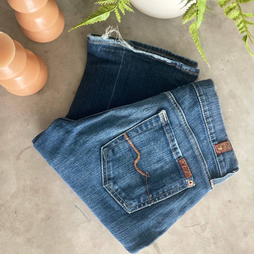 7 for All Mankind low rise bootcut, Size 25